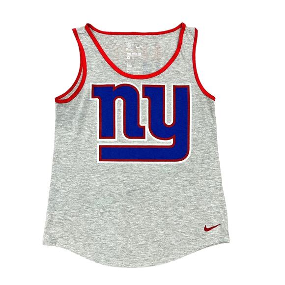 The Nike Tee New York Giants Gray Red Blue Tank Top - Picture 1 of 6